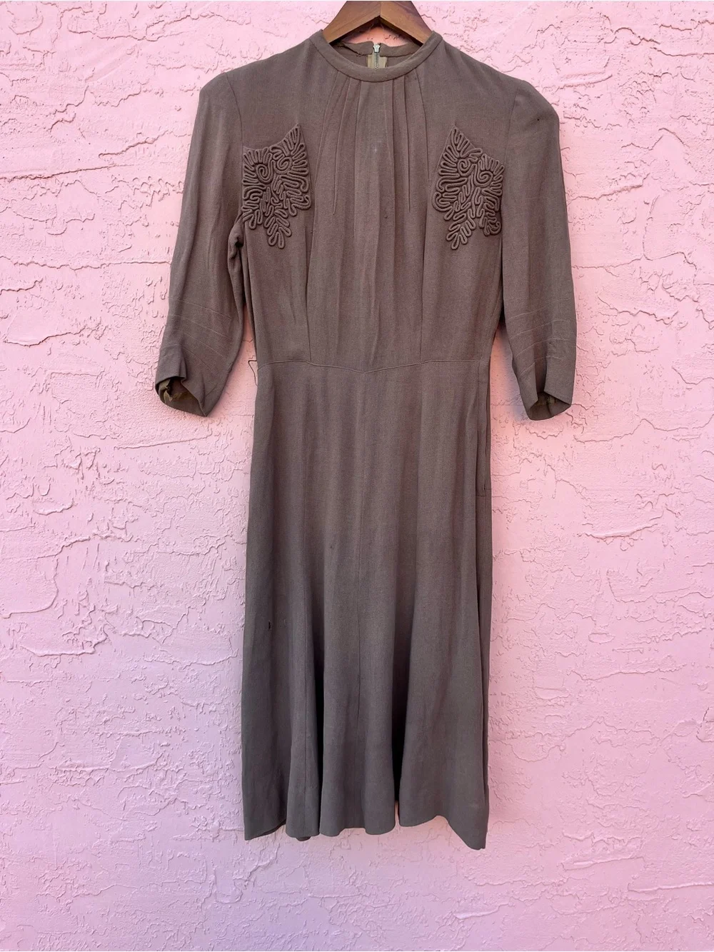 Vintage 2-Piece Set Dress Jacket Distressed Flaw